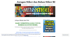 Desktop Screenshot of metrosticker.wordpress.com