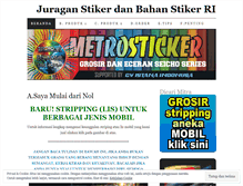 Tablet Screenshot of metrosticker.wordpress.com