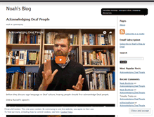 Tablet Screenshot of noahbuchholz.wordpress.com
