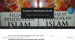 Desktop Screenshot of filsafatpendidikanislam.wordpress.com