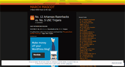 Desktop Screenshot of marchmascot.wordpress.com