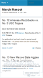 Mobile Screenshot of marchmascot.wordpress.com