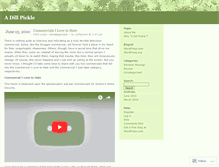 Tablet Screenshot of adillpickle.wordpress.com