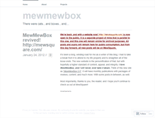 Tablet Screenshot of mewmewbox.wordpress.com