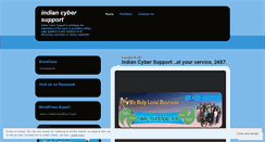 Desktop Screenshot of indiancybersupport.wordpress.com