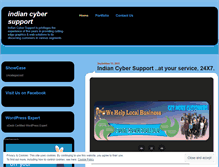 Tablet Screenshot of indiancybersupport.wordpress.com