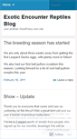 Mobile Screenshot of eereptiles.wordpress.com