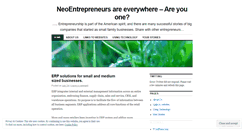 Desktop Screenshot of neoentrepreneur.wordpress.com