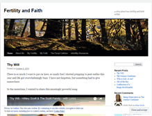 Tablet Screenshot of fertilityandfaith.wordpress.com