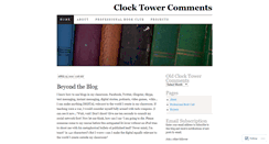 Desktop Screenshot of clocktowercomments.wordpress.com