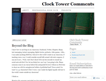 Tablet Screenshot of clocktowercomments.wordpress.com