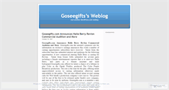 Desktop Screenshot of goseegifts.wordpress.com