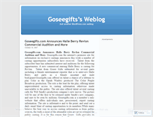 Tablet Screenshot of goseegifts.wordpress.com