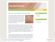 Tablet Screenshot of agespotremoval.wordpress.com