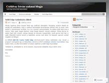 Tablet Screenshot of csefalvayistvan.wordpress.com