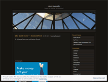 Tablet Screenshot of maxdennis.wordpress.com