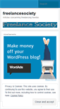 Mobile Screenshot of freelancesociety.wordpress.com