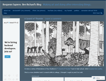 Tablet Screenshot of benjaminsapiens.wordpress.com