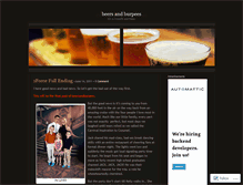 Tablet Screenshot of beersandburpees.wordpress.com
