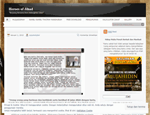 Tablet Screenshot of heroesofjihad.wordpress.com