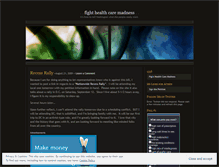 Tablet Screenshot of fighthealthcaremadness.wordpress.com