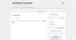 Desktop Screenshot of andreasivarsson.wordpress.com
