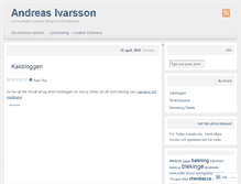 Tablet Screenshot of andreasivarsson.wordpress.com