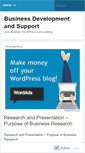 Mobile Screenshot of businessdevelopmentandsupport.wordpress.com