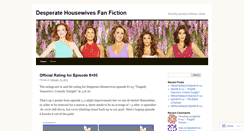 Desktop Screenshot of desperatehousewivesfanfic.wordpress.com