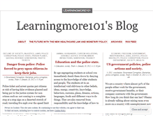 Tablet Screenshot of learningmore101.wordpress.com
