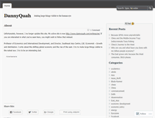 Tablet Screenshot of dannyquah.wordpress.com