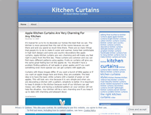 Tablet Screenshot of kitchencurtains.wordpress.com