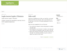 Tablet Screenshot of legalisperu.wordpress.com