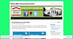 Desktop Screenshot of greenmancentre.wordpress.com