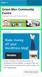 Mobile Screenshot of greenmancentre.wordpress.com