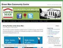 Tablet Screenshot of greenmancentre.wordpress.com