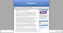 Desktop Screenshot of broadcastengineering.wordpress.com