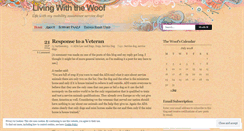 Desktop Screenshot of livingwiththewoof.wordpress.com
