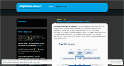 Desktop Screenshot of msstephaniebrown.wordpress.com