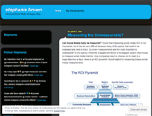Tablet Screenshot of msstephaniebrown.wordpress.com