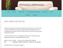 Tablet Screenshot of lifechurchbirmingham.wordpress.com