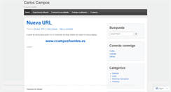 Desktop Screenshot of carloscamposfuentes.wordpress.com