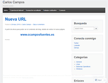 Tablet Screenshot of carloscamposfuentes.wordpress.com
