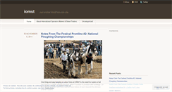 Desktop Screenshot of iomst.wordpress.com