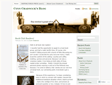 Tablet Screenshot of cynnchadwick.wordpress.com