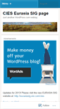 Mobile Screenshot of cieseurasiasig.wordpress.com