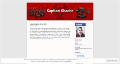 Desktop Screenshot of kapitankhador.wordpress.com