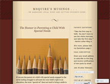 Tablet Screenshot of msquire.wordpress.com