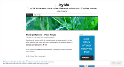 Desktop Screenshot of marcelamiranda.wordpress.com
