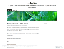 Tablet Screenshot of marcelamiranda.wordpress.com